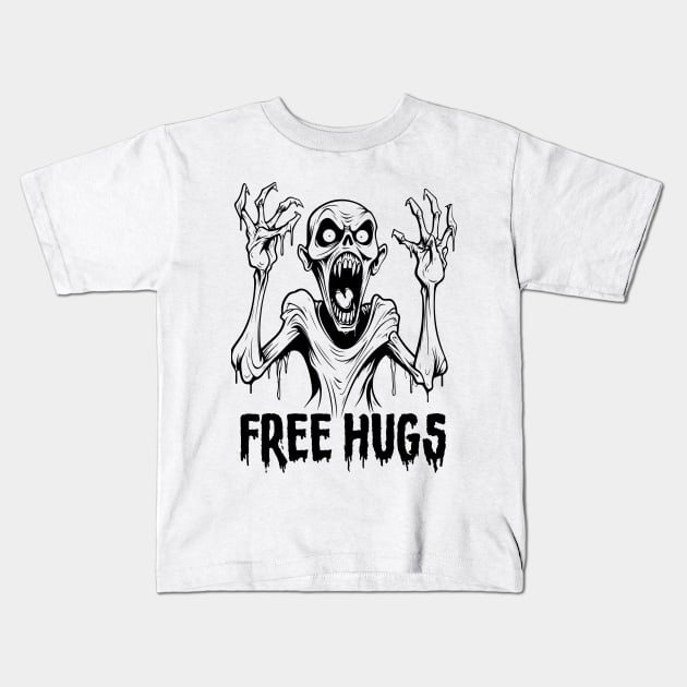 Free hugs Zombie Kids T-Shirt by Teessential